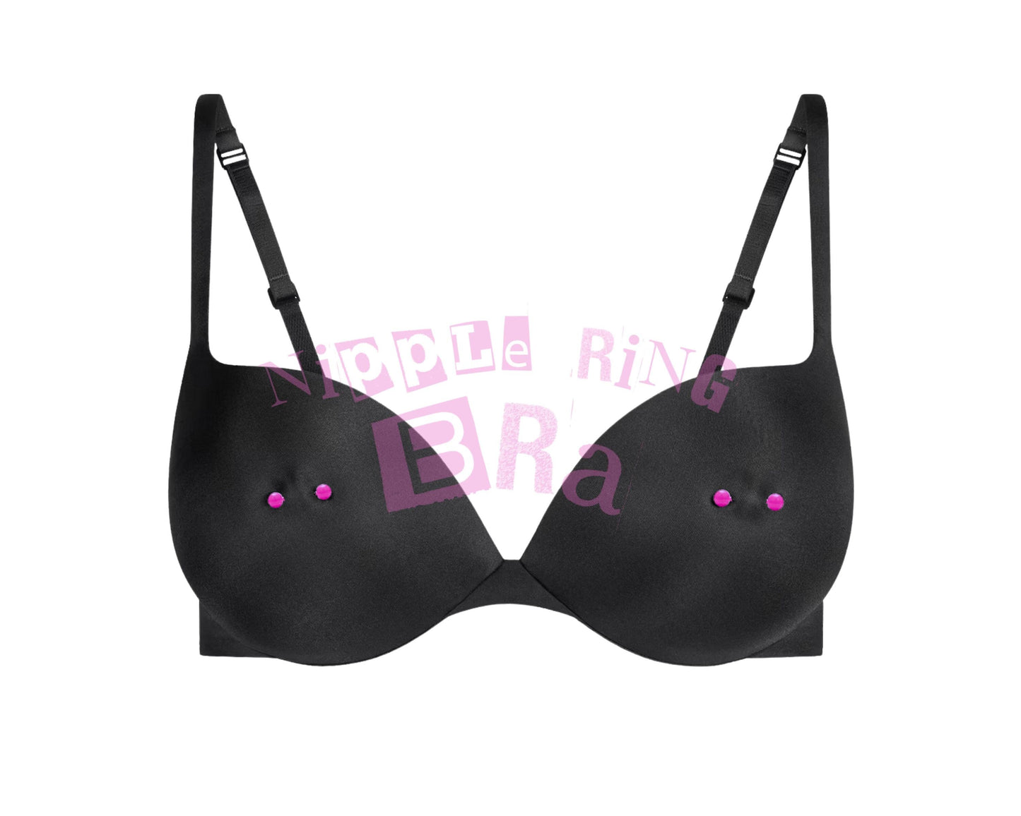 Nipple Ring Bra Pink