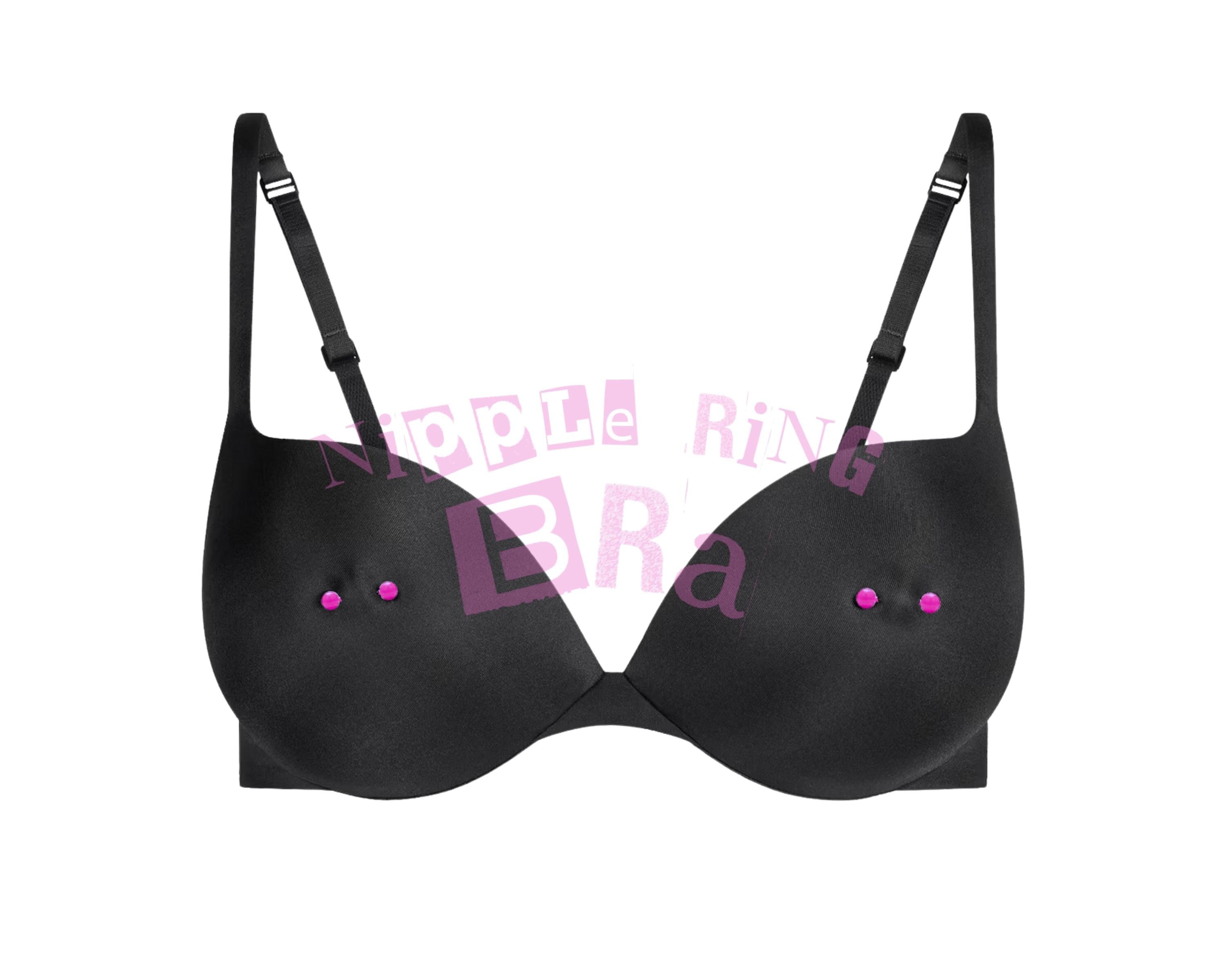 Nipple Ring Bra Pink