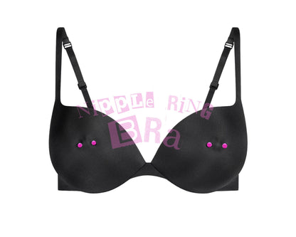 Nipple Ring Bra Pink