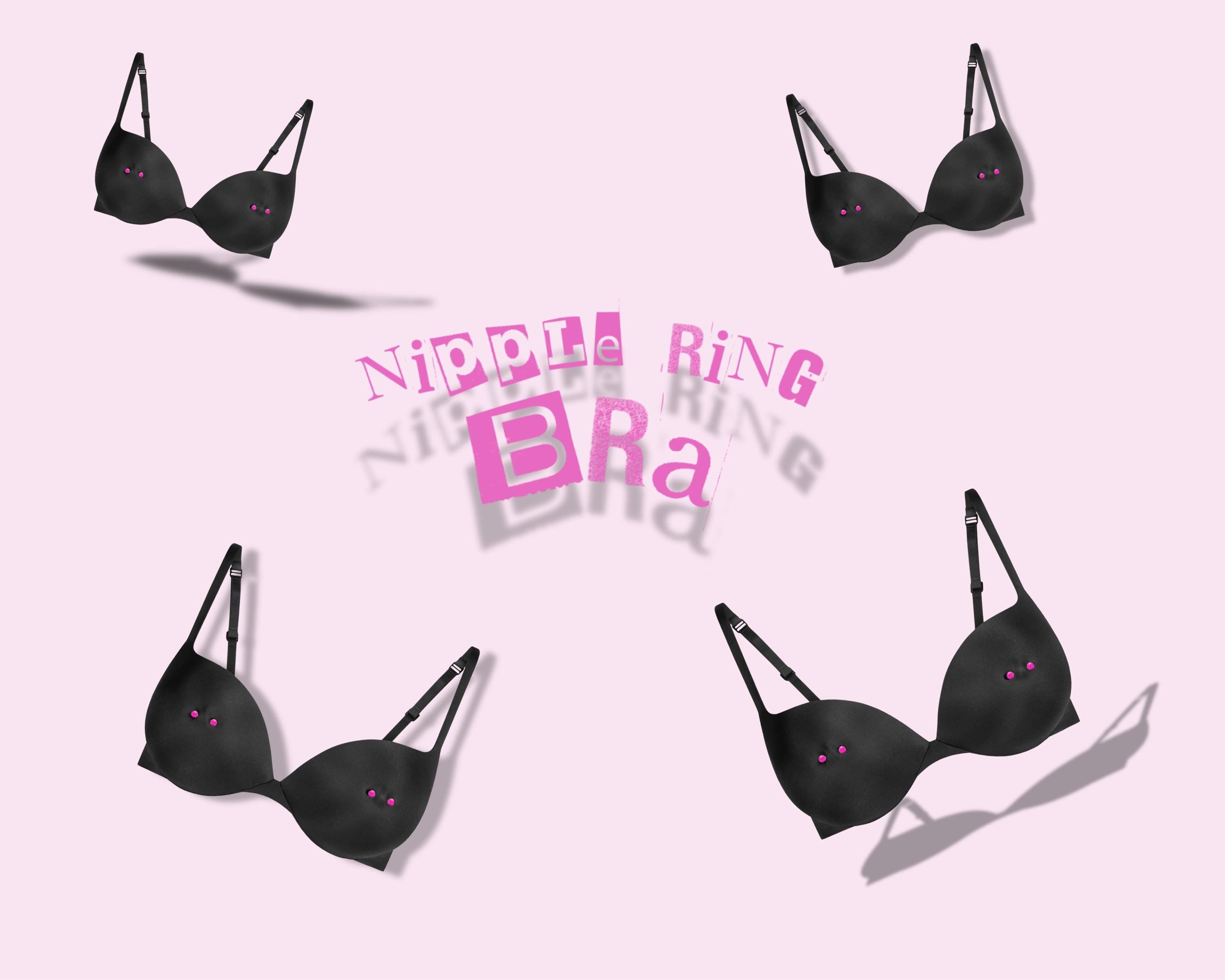 Nipple Ring Bra Pink